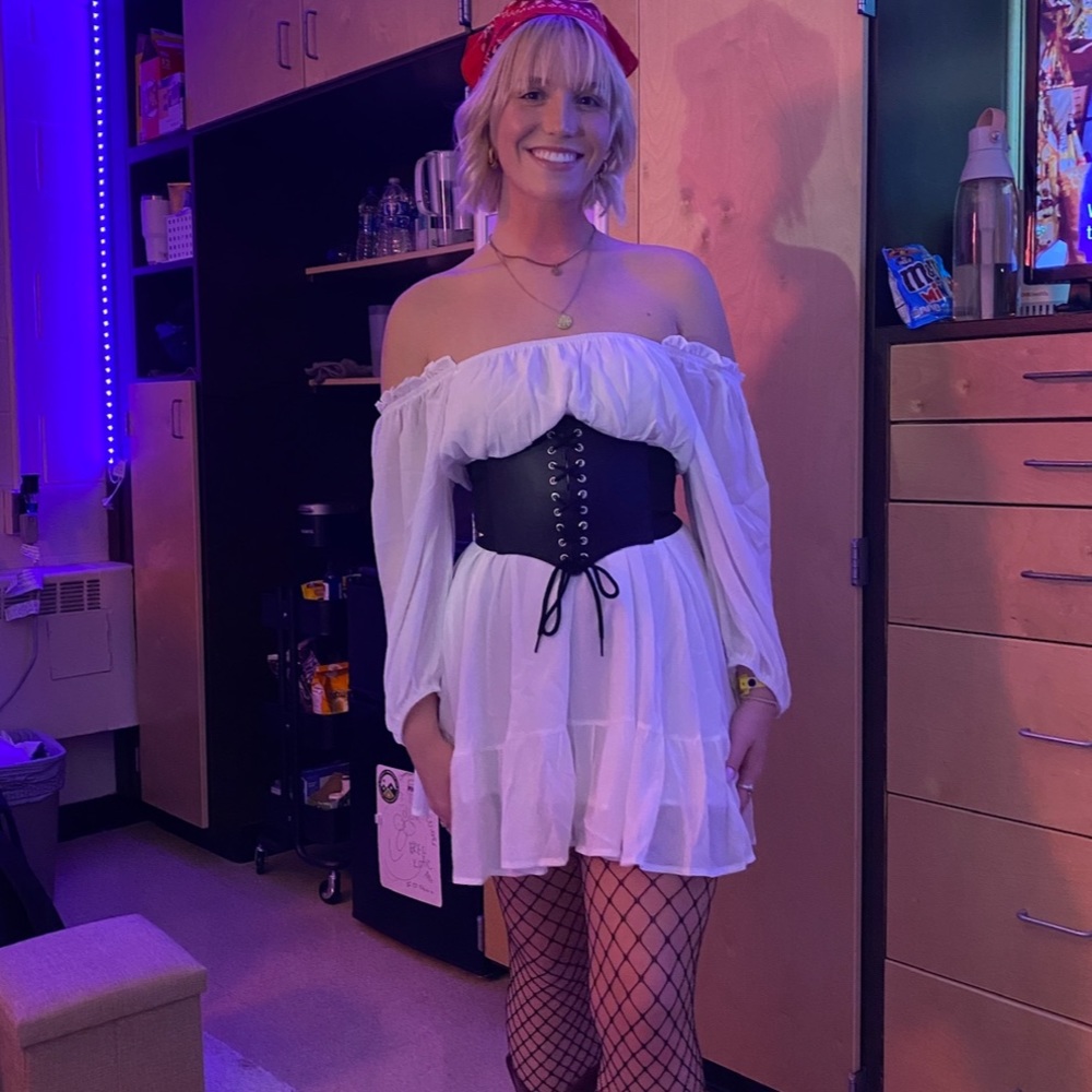 White long sleeve dress and/or corset (sold separate, will bundle if you want)